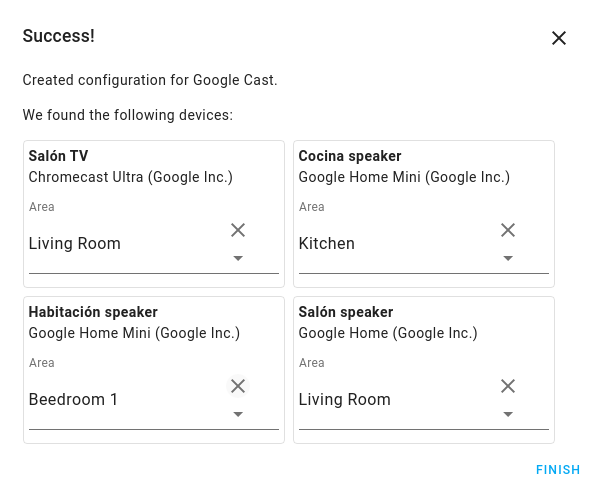 Chromecast configuration